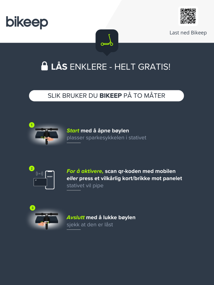 Bikeep Sparkesykkelparkering