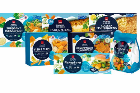 Ulike typer fritert torsk