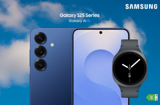 Samsung Galaxy s25 serie med Galaxy AI, mobil og klokke