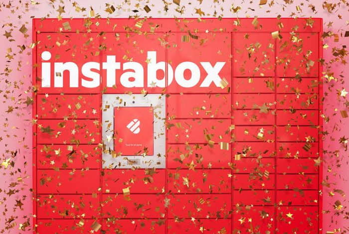 Instabox med konfetti