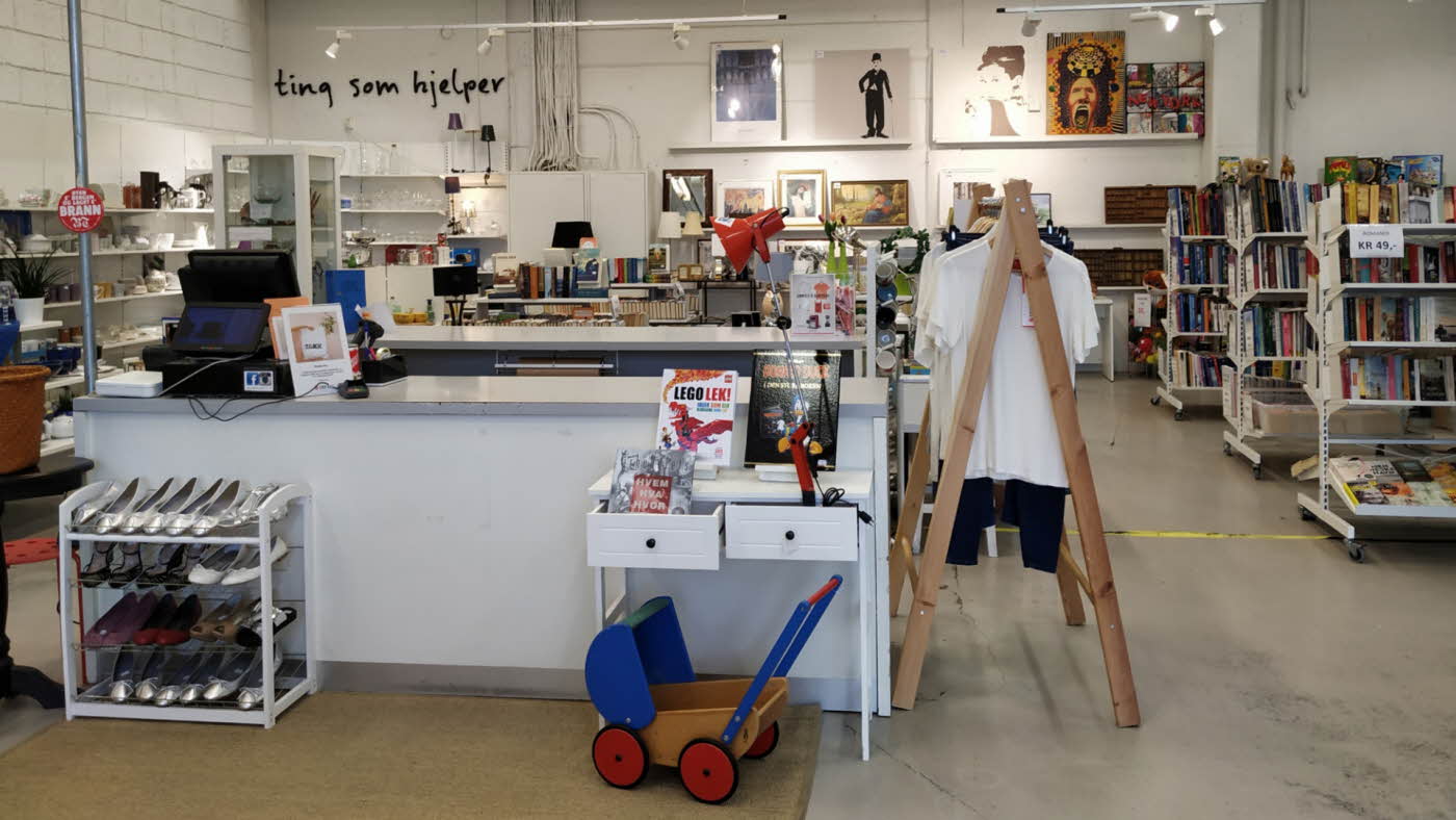 Fretex-butikken på Lagunen