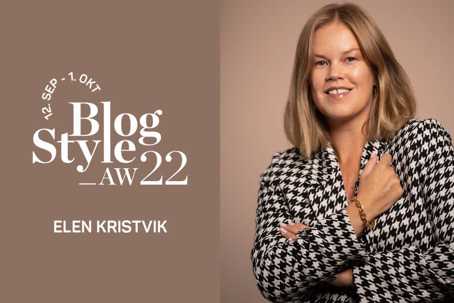 BlogStyle logo og bilde av Elen Kristvik