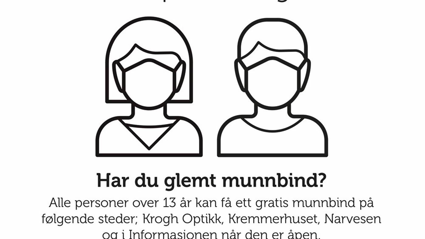to personer med munnbind