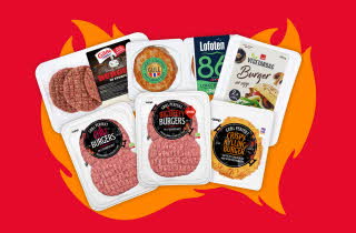 Diverse hamburger i pakker