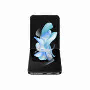 sort smarttelefon som brettes horisontalt i midten