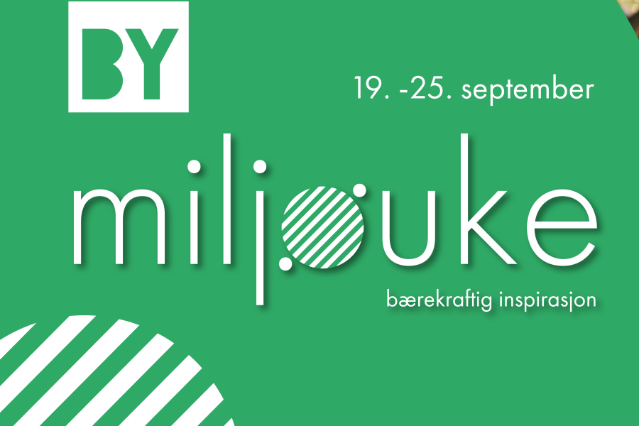 plakat-med-grønn-bakgrunn-og-tekst-miljøuke-nittende-til-tjuefemte-september