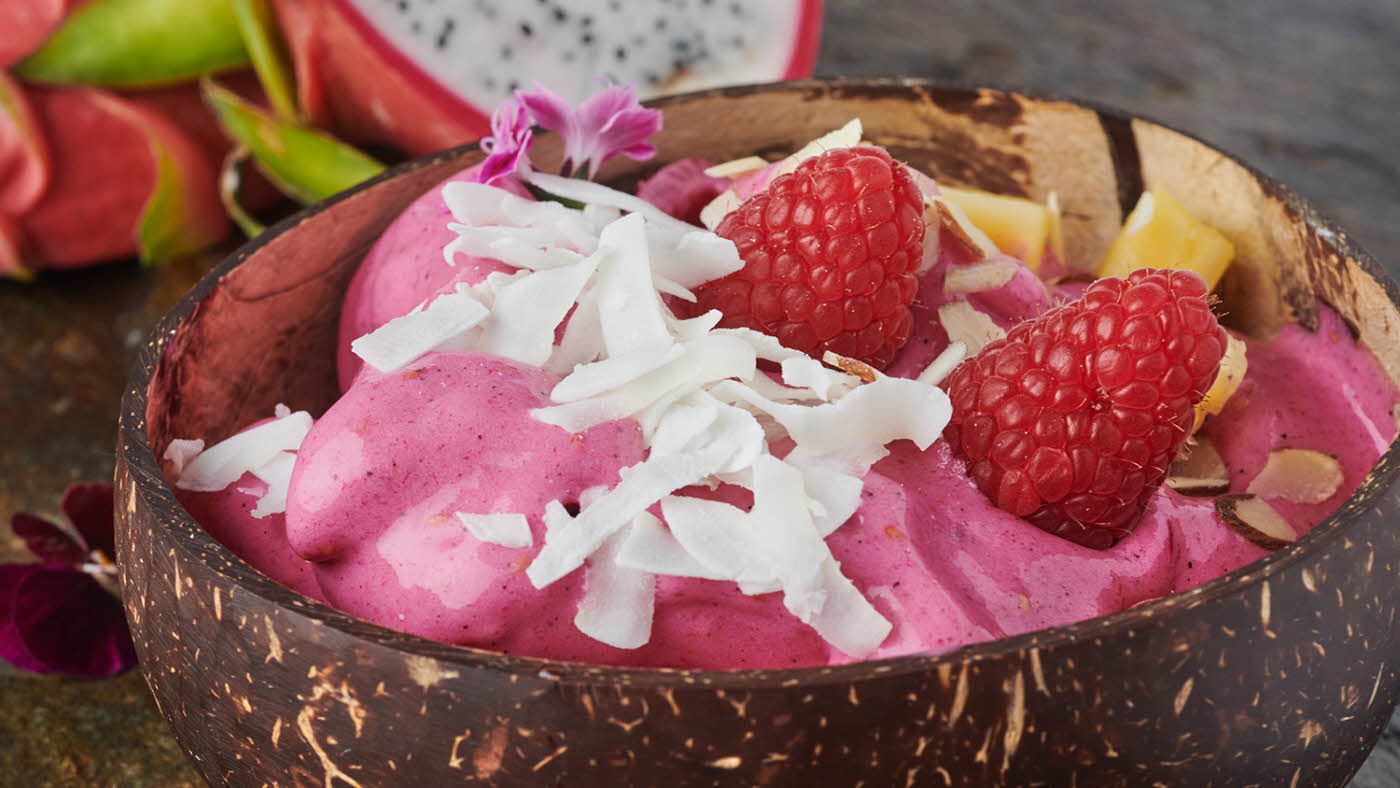 Rosa smoothiebowl