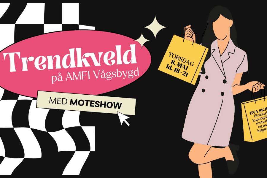 AMFI Vågsbygd kjøpesenter med masse butikker moteshow arrangement tilbud shopping