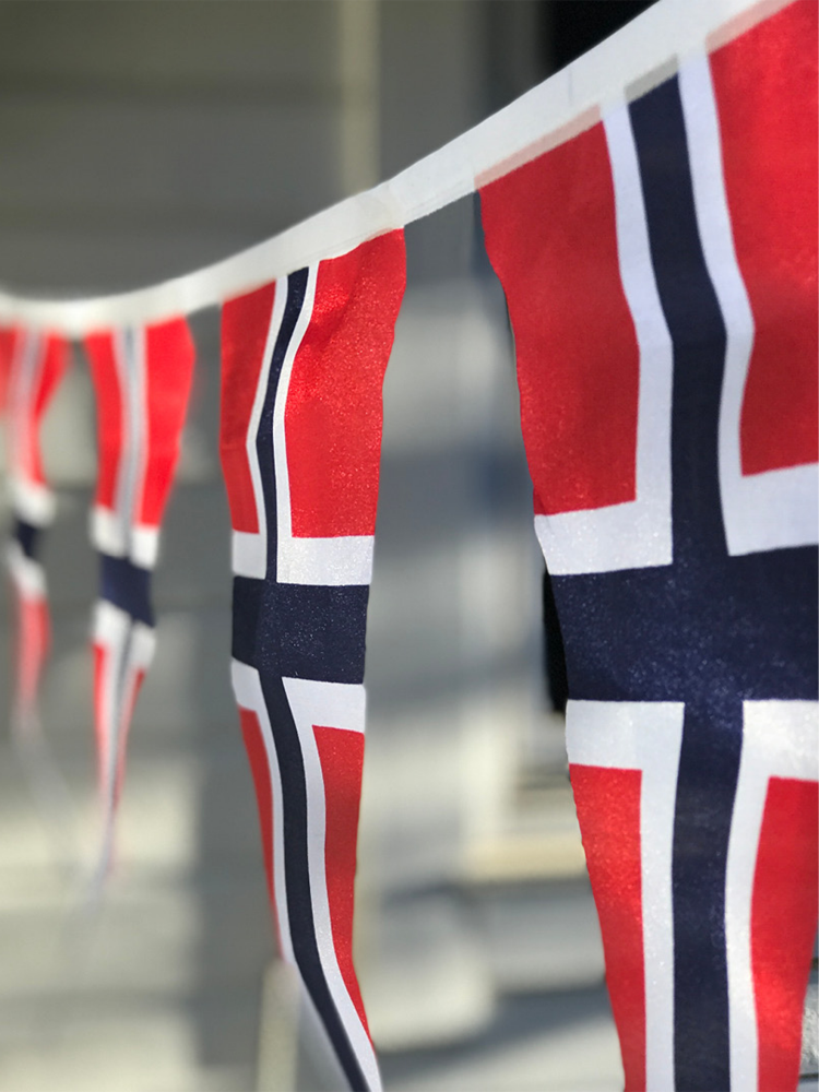 vimpler med det norske flagg