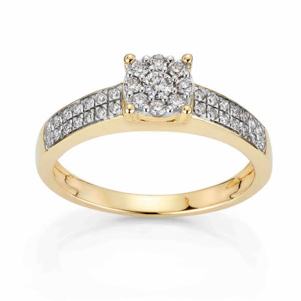 gull ring med diamanter