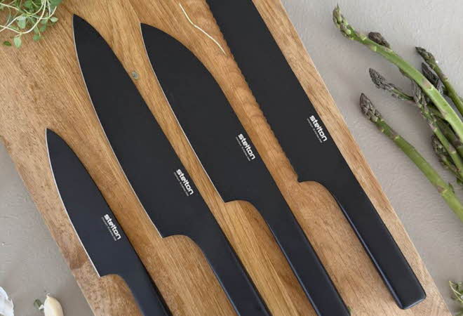 bilde av 4 ulike kniver