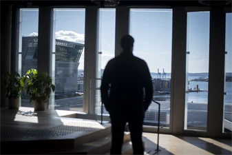 Utsikt fra kontor på Diagonalen. 