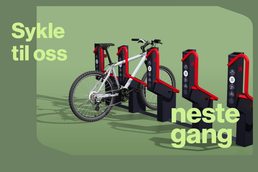 Ny sykkelparkering