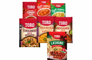 display av Toro mat poser