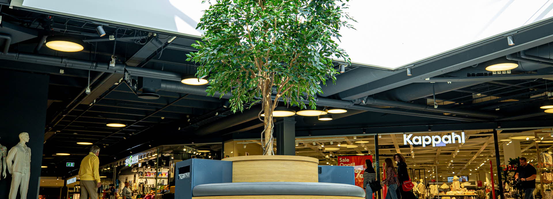 bilde av sitteplassen ved KappAhl