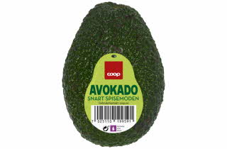 En stor snart spisemoden avokado fra Coop.