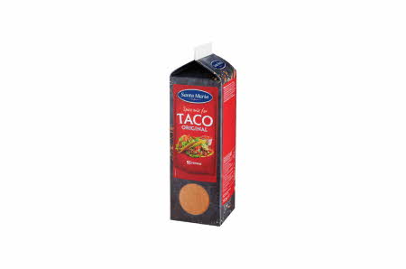 En kartong Taco Original spicemix 532 g