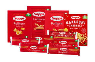Pasta produkter fra Sopps