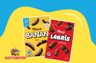 To poser med Minde lakris og banan