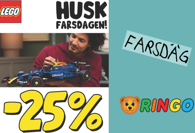 Plakat med lego fra Ringo