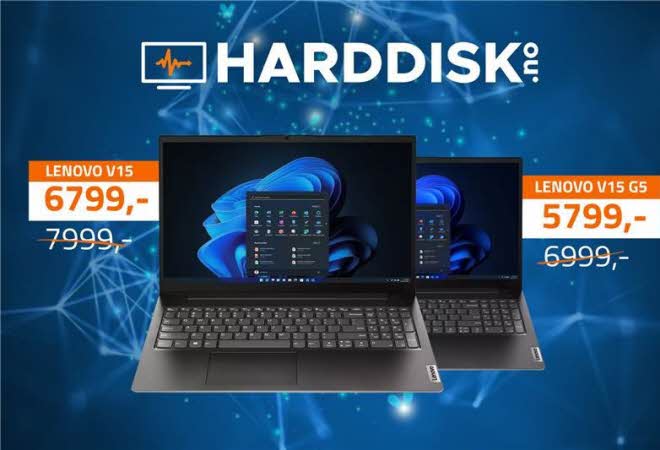 1200kr i avslag på Lenovo V15 serien hos Harddisk.no