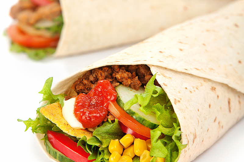 To fylte wraps fra Big Bite