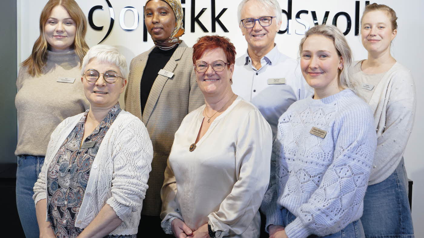 ansatte hos c)optikk på amfi eidsvoll