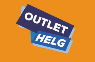 Grafisk bilde med logo til kampanjen "Outletdays"