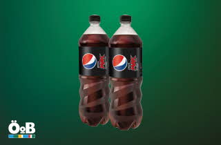 To flasker med Pepsi Max