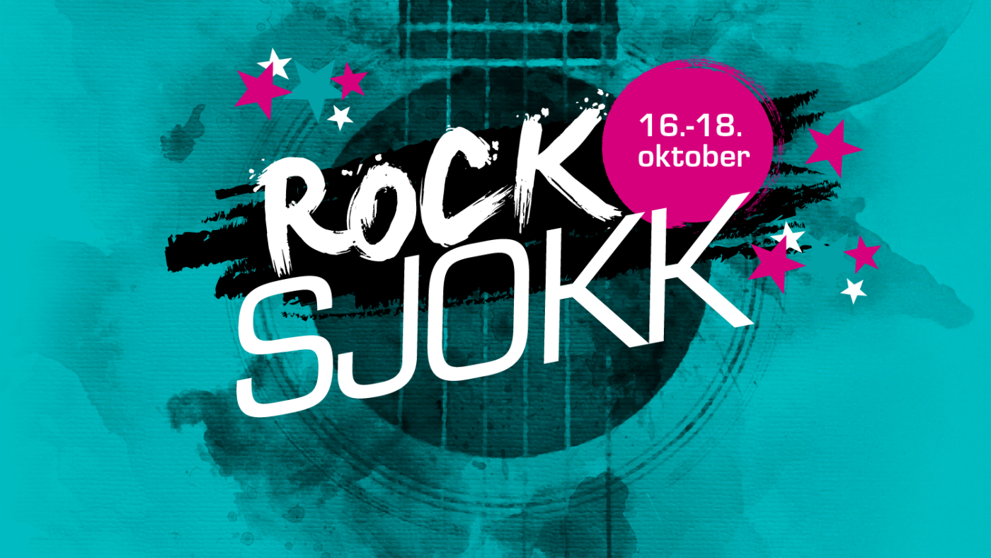 Grafisk bilde med teksten "Rocksjokk"