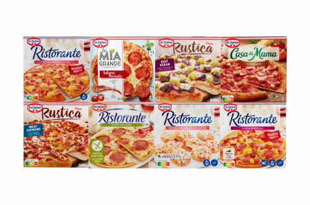 Stort utvalg fryst pizza fra Dr. Oetker