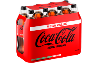 bilde av coca cola zero 8 pak 1.5Liter