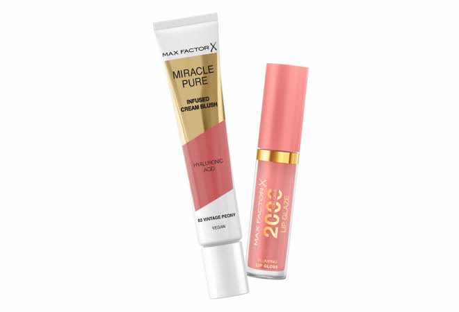 Blush og lipgloss fra Max Factor