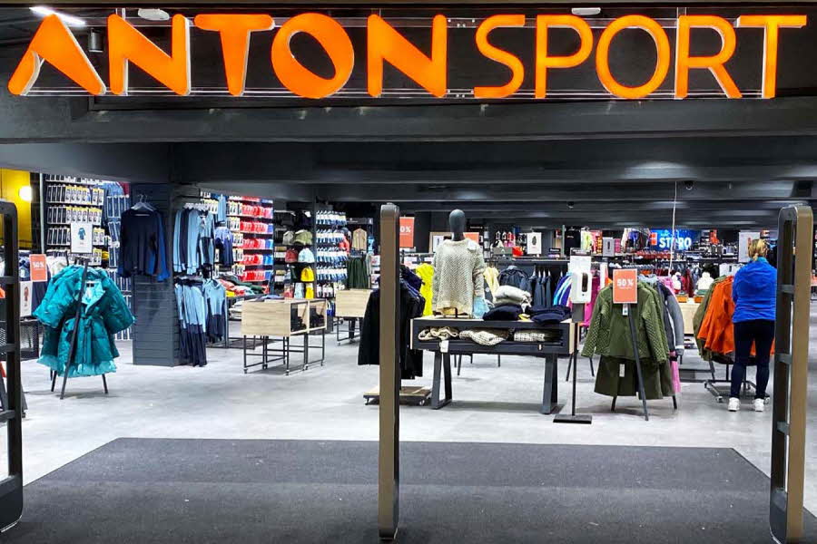 Butikkfronten til Anton Sport