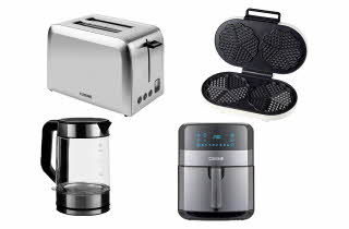 Et utvalg av elektroniske kjøkkenredskaper.