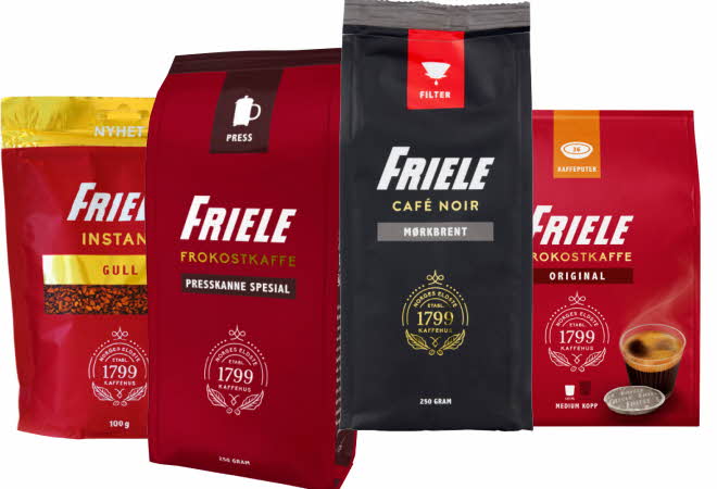 bilde av kaffe fra friele