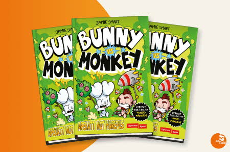 Tre "Bunny Monkey" bøker
