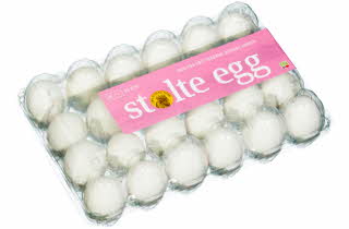 En 24pk med egg fra Stolte Egg