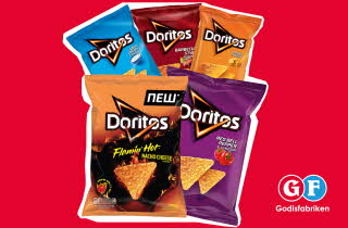 Fem forskjellige smaker av Doritos