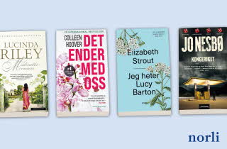 Bøkene "Midnattsrosen", "Det ender med oss", "Jeg heter Lucy Barton" og "Kongeriket"