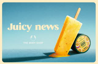 Juicy news fra the Body shop