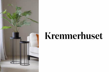 Pidestall og logoen til kremmerhuset