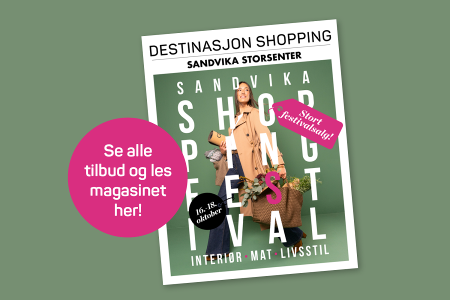 Sandvika Shoppingfestival magasinet interiør mat og livsstil