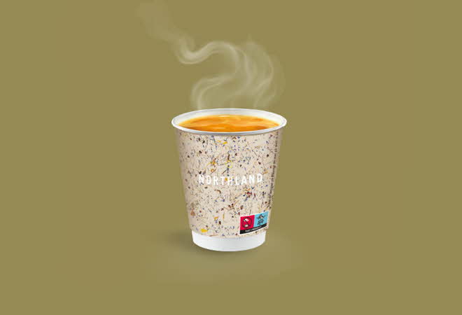 Kaffe i en takeaway-kopp