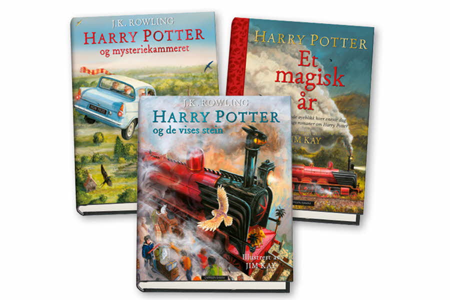 Tre Harry Potter bøker
