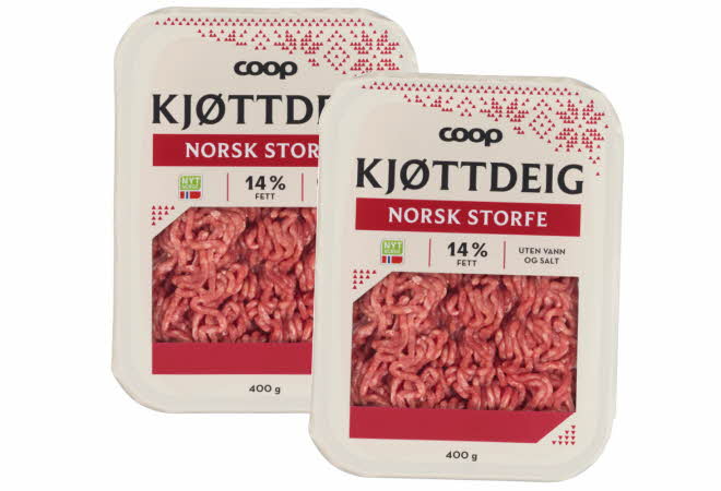 bilde av coop sin kjøttdeig