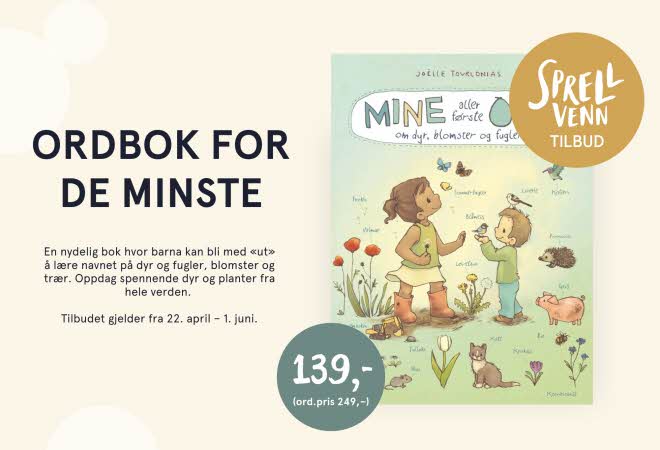 ordbok for de minste sprell venn tilbud 139,- (ord. pris 249,-) 22. april til 1. juni.