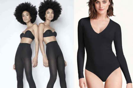 Dame i strømper og bodysuit