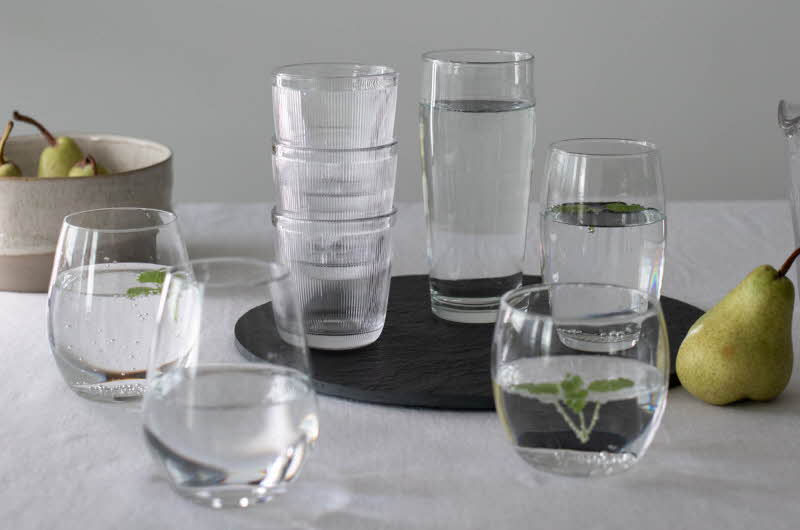 Et utvalg av forskjellige glass