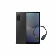 sort smarttelefon med hodetelefon